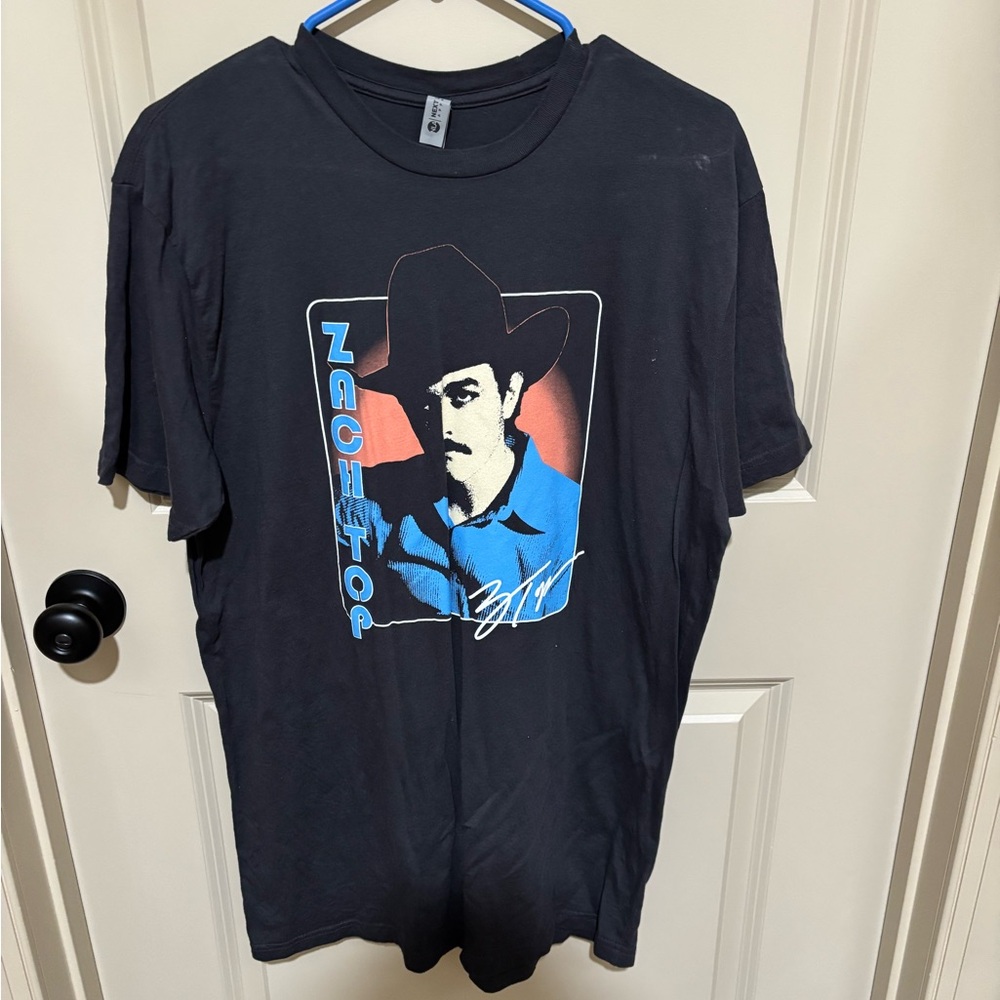 Next Level Apparel Black Zach top Graphic concert merch Tee
